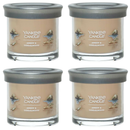 Yankee Candle Small Tumbler Scented Single Wick Jar Candle, Amber & Sandalwood, Over 20 Hours of Burn Time, 4.3 Ounce (Pack of 4)