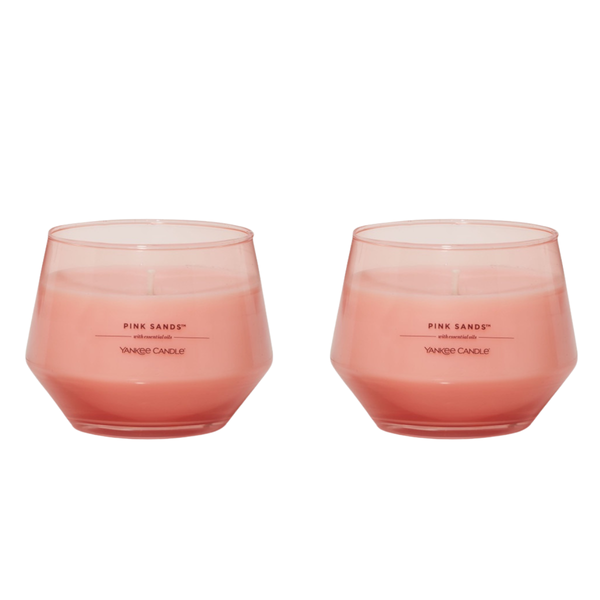 Yankee Candle Studio Candle with Essential Oils, Pink Sands, 10 Ounce (Pack of 2)