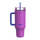 bubba Stainless Steel Insulated Tumbler with Handle and Straw, Moodbooster, 40 Ounce
