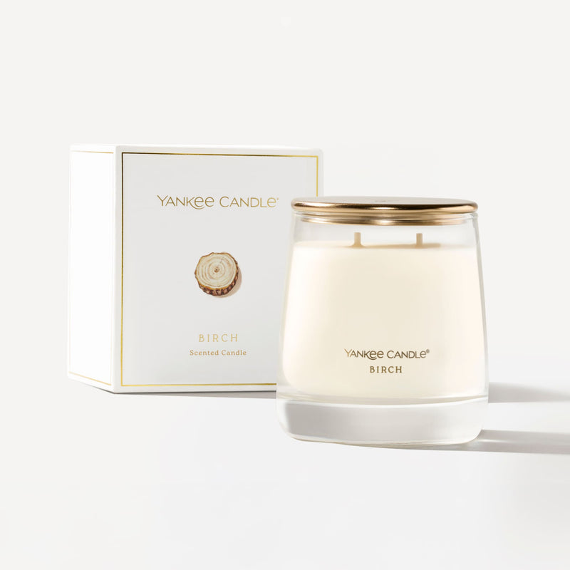 Yankee Candle Premium Medium Scented Jar Candle with up to 60 Hour Burn Time, Birch, 12 OZ