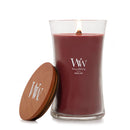 WoodWick Large Hourglass Scented Candle, Crackles as it Burns, Rouge Oud, 21oz