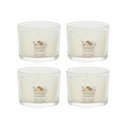 Yankee Candle Signature Votive Mini Candle Jar, Chocolate Chip Cannoli Scent, Natural Soy Wax Blend Candle with Natural Fiber Wick, 1.3 OZ Glass Jar (Pack of 4)