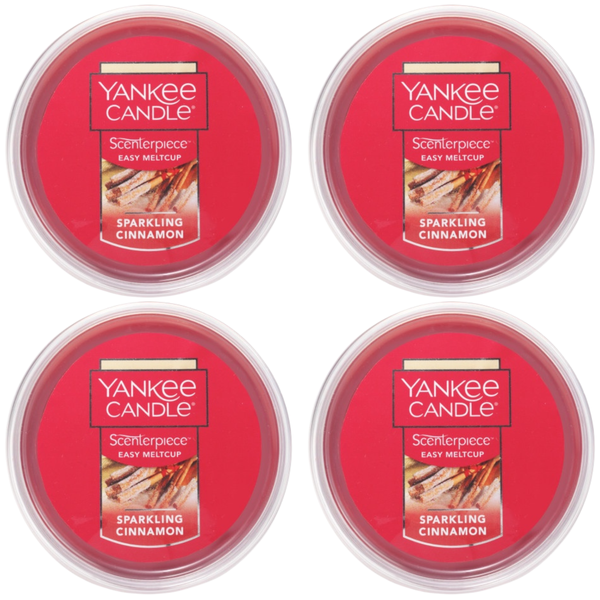 Yankee Candle Sparkling Cinnamon Scenterpiece Easy MeltCup (Pack of 4)