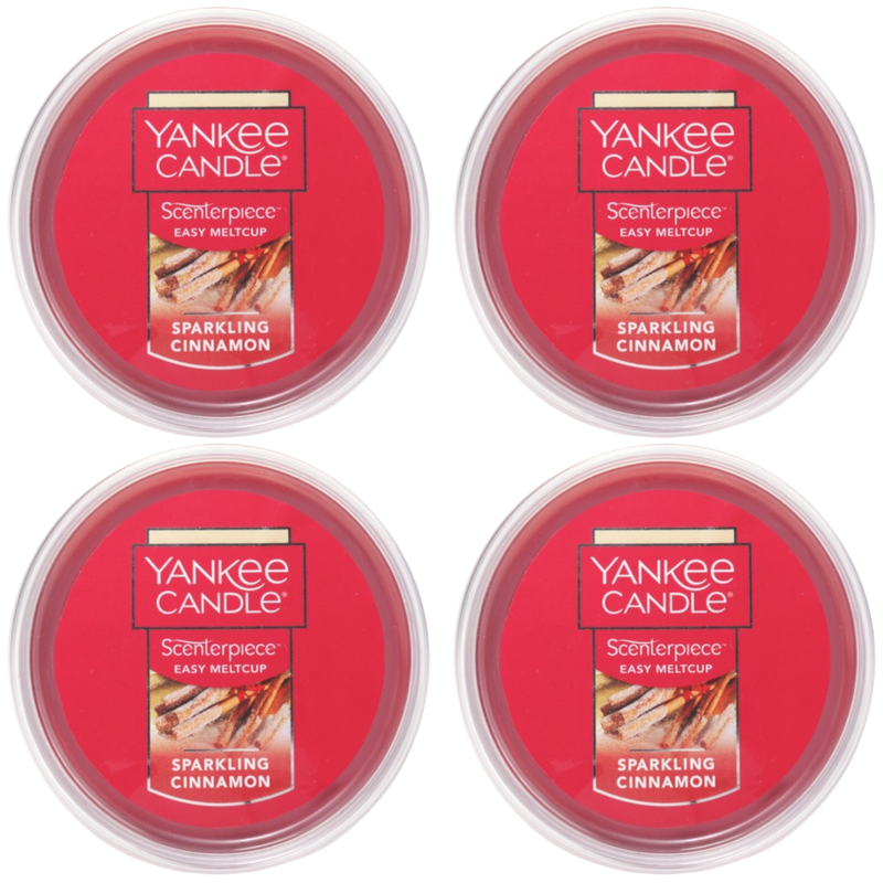 Yankee Candle Sparkling Cinnamon Scenterpiece Easy MeltCup (Pack of 4)