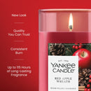 Yankee Candle Medium Pillar Scented Candle, Red Apple Wreath, 14.25 oz, 2-Pack