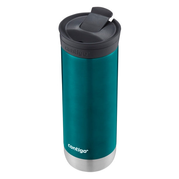 Contigo Huron 2.0 Insulated Stainless Steel Travel Mug with SNAPSEAL™ Lid, Spirulina & Polished Concrete, 20oz (Pack of 2)