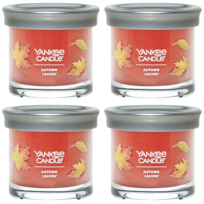 Yankee Candle Small Tumbler Scented Single Wick Jar Candle, Autumn Lea