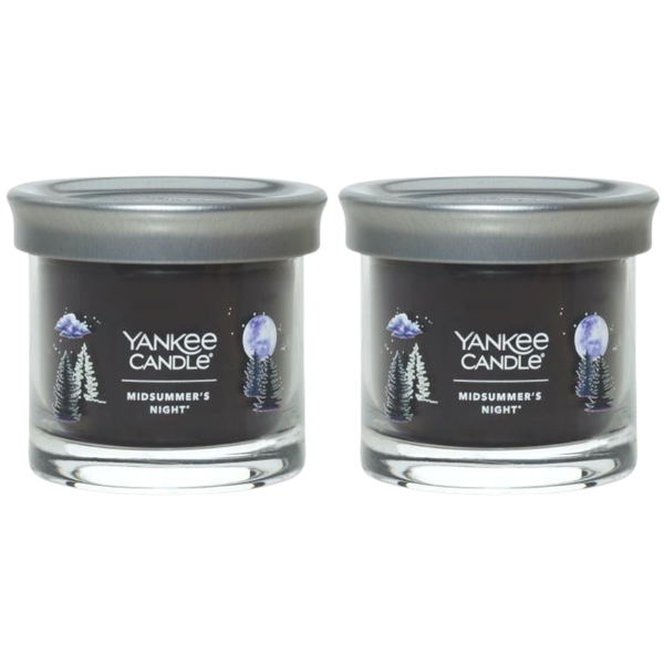 Yankee Candle Small Tumbler Scented Single Wick Jar Candle, Midsummer's Night, Over 20 Hours of Burn Time, 4.3 Ounce (Pack of 2)