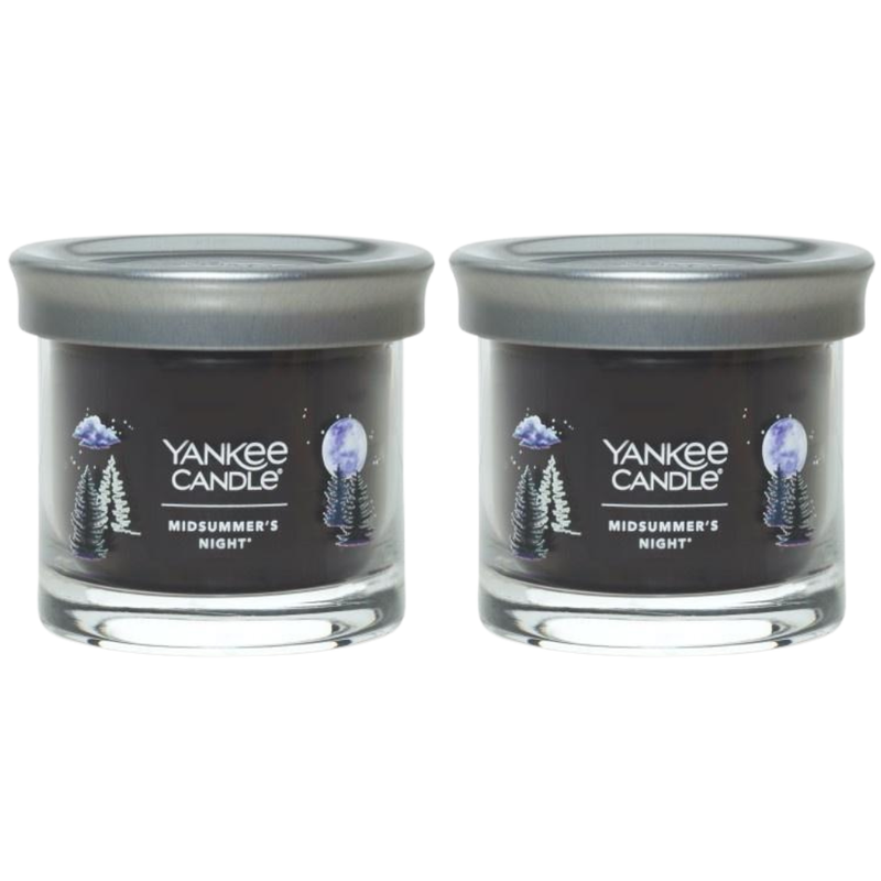 Yankee Candle Small Tumbler Scented Single Wick Jar Candle, Midsummer's Night, Over 20 Hours of Burn Time, 4.3 Ounce (Pack of 2)