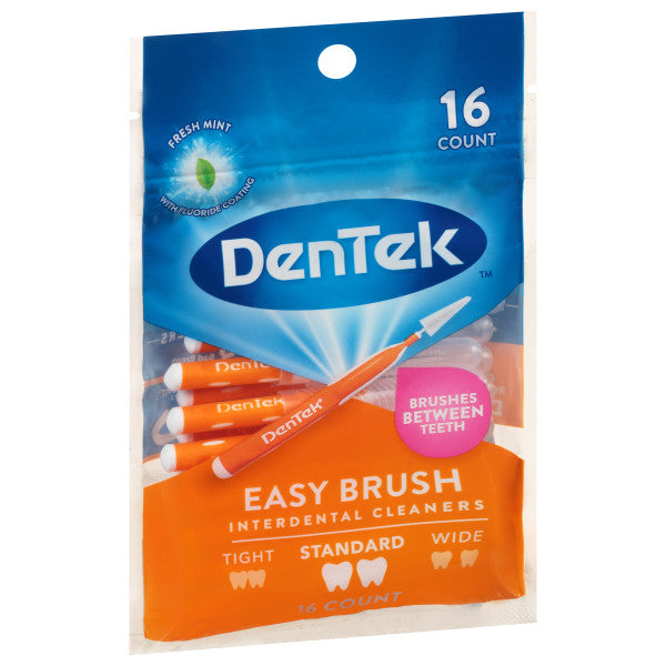 Dentek Easy Brush Interdental Cleaners, Mint, 16 ct