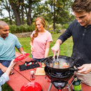 Coleman 24-Piece Enamel Dinnerware Set, Red
