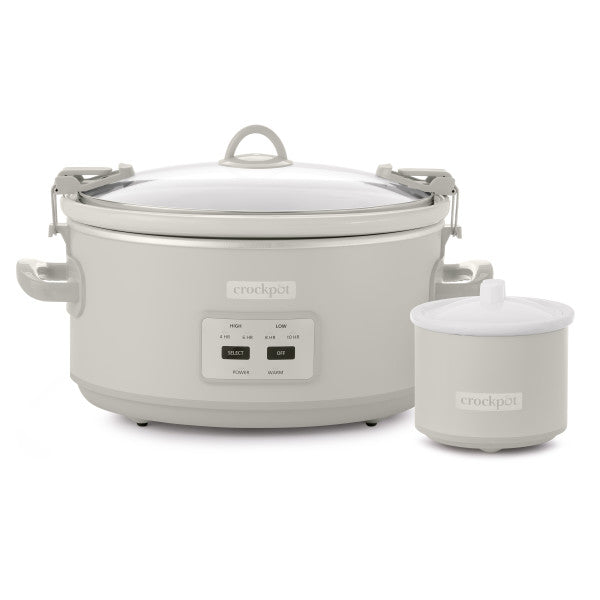 Crockpot 7-Quart Cook & Carry Slow Cooker, Mushroom