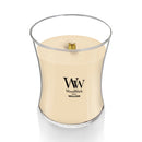 WoodWick Medium Hourglass Scented Candle, Crackles as it Burns, Vanilla Bean, 9.7oz