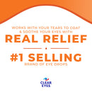 Clear Eyes Natural Tears Lubricant Eye Drops, 0.5 fl oz