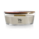 WoodWick Scented Ellipse Candle, Crackles as it Burns, Tonka & Almond, 16oz