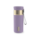 Contigo SnapSeal Vacuum-Insulated Stainless Steel Travel Mug, Purple Carrot Champagne, 16 Ounce (2 Pack)
