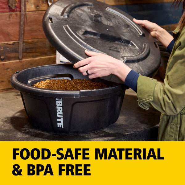 BRUTE Mutli-Purpose Feed Container, 6 Gallon, Pack of 3