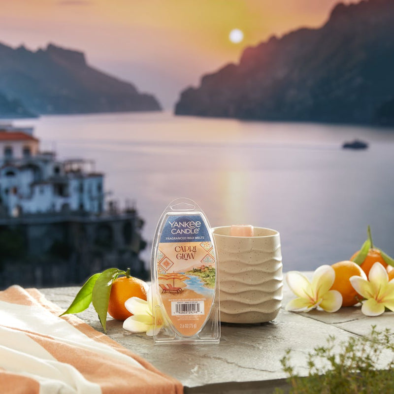 Yankee Candle Capri Glow Fragranced Hello Italy Wax melt (Pack of 4)