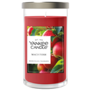 Yankee Candle Medium Pillar Scented Candle, Macintosh, 14.25 oz, 2-Pack