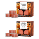 Yankee Candle Scented Tea Light Candles, Spiced Pumpkin, 0.44 OZ, 12-Count, Pack of 2 (24 Candles Total)