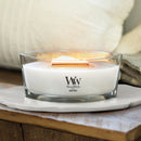 WoodWick Scented Ellipse Candle, Crackles as it Burns, Warm Wool, 16oz