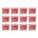 Yankee Candle Signature Votive Mini Candle Jar, Sparkling Winterberry Scent, Natural Soy Wax Blend Candle with Natural Fiber Wick, 1.3 OZ Glass Jar (Pack of 12)