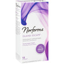 Norforms Feminine Deodorant Suppositories, Long Lasting Odor Control, Island Escape, 12 Count