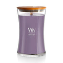 WoodWick Large Hourglass Scented Candle, Crackles as it Burns, Amethyst & Amber, 21oz