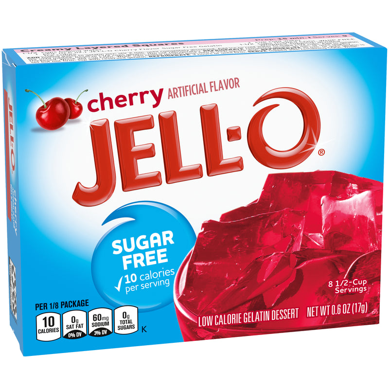Cherry Jell-O, Sugar Free Cherry Jell-), Cherry Jello