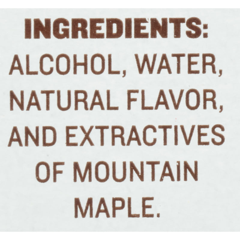 McCormick Maple Extract, Naturally & Artificially Flavored, Ingredients
