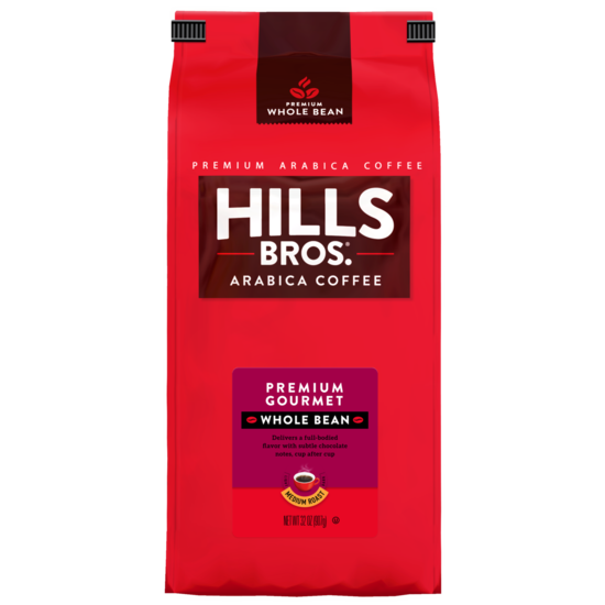 Hills Bros. Premium Gourmet Whole Bean 32oz, Hills Bros Whole Bean Coffee, Premium Gourmet Whole Beans