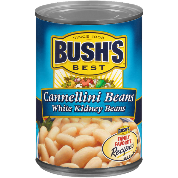 BUSH'S BEST Cannellini Beans, BUSH'S BEST White Kidney Beans