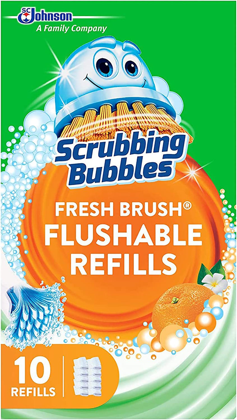 Scrubbing Bubbles Fresh Brush Flushable Refills, 10 CT