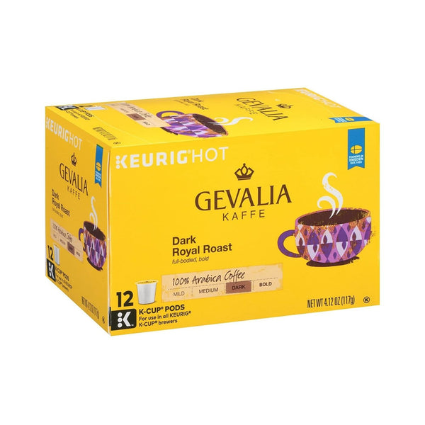 Gevalia Dark Royal Roast Coffee K-Cup Pods, 12 CT - Trustables