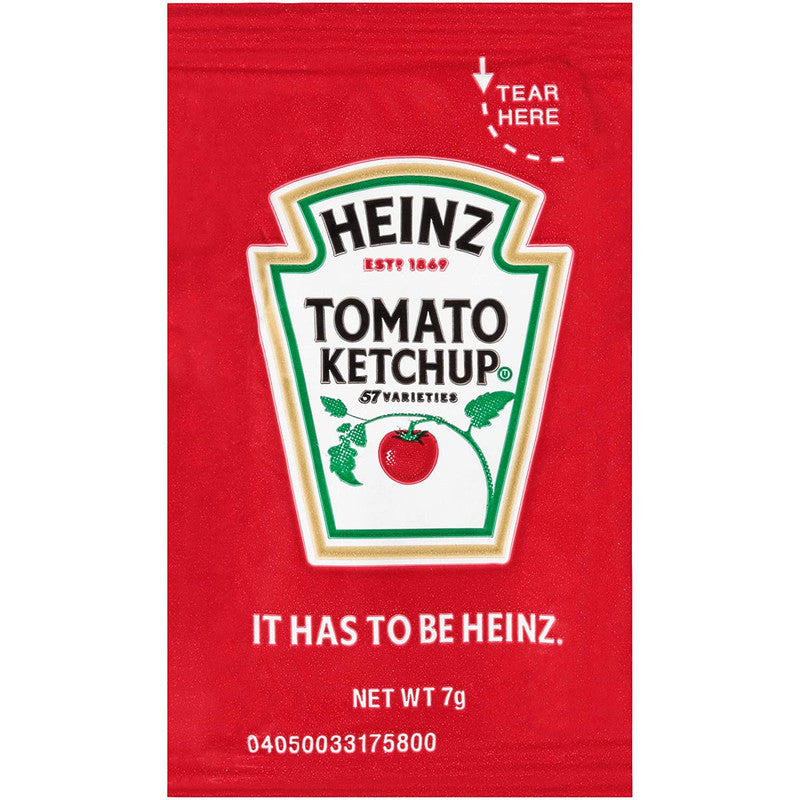 Heinz Tomato Ketchup Packets, 7 Grams, 1000 CT - Trustables