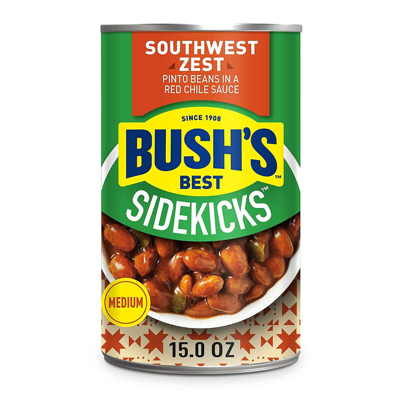 Bush's Best Southwest Zest Pinto Beans, 15 Oz - Trustables