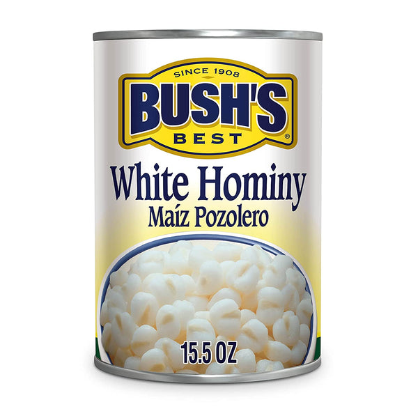 Bush's Best Baked Beans, White Hominy, 15.5 Oz - Trustables