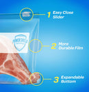 Ziploc® Slider Bags Gallon-Sized Freezer Bags, 10 CT