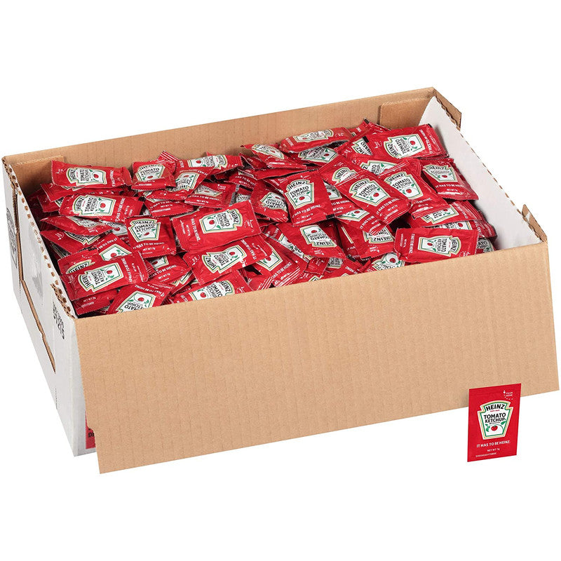 Heinz Tomato Ketchup Packets, 7 Grams, 1000 CT - Trustables