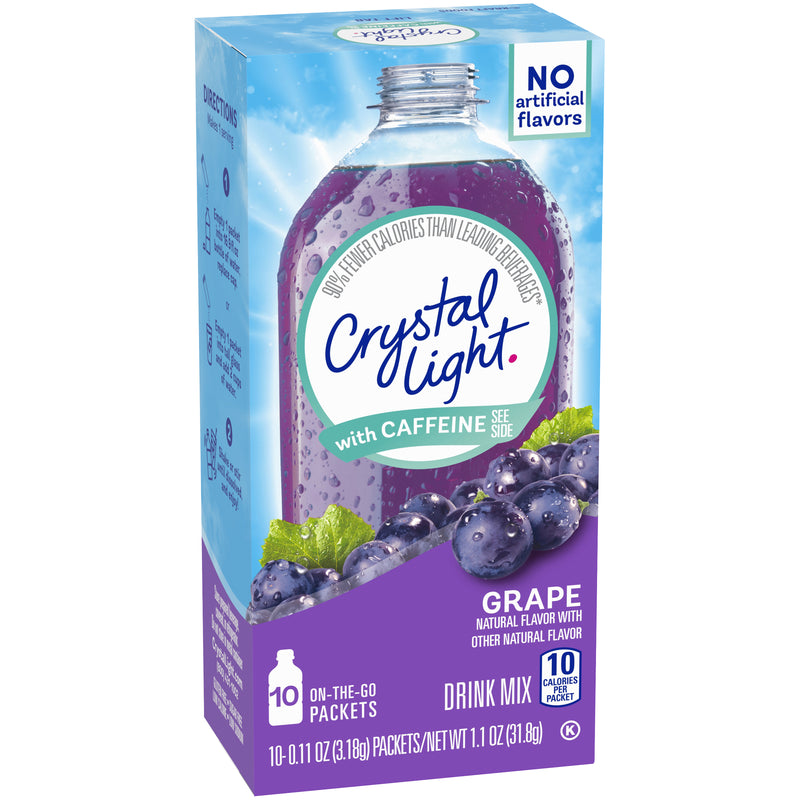 Crystal Light  On The Go Packets, Grape, 10 CT - Trustables
