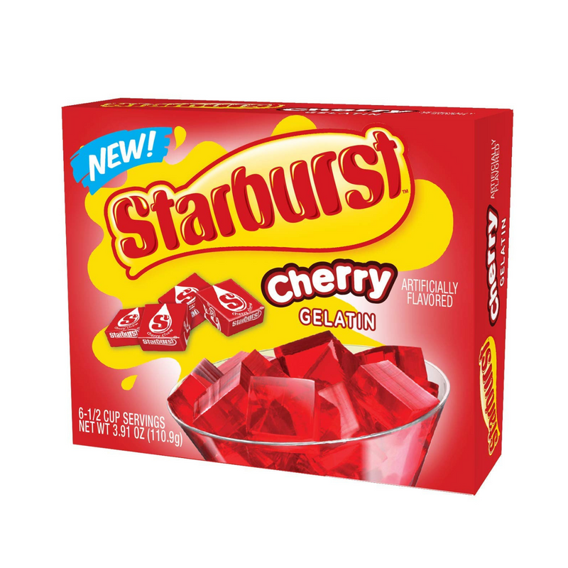 Starburst Gelatin, Cherry, 3.94 OZ, 6 CT - Trustables