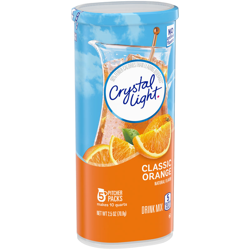 Crystal Light Pitcher Packets, Classic Orange, 2.5 OZ - Trustables