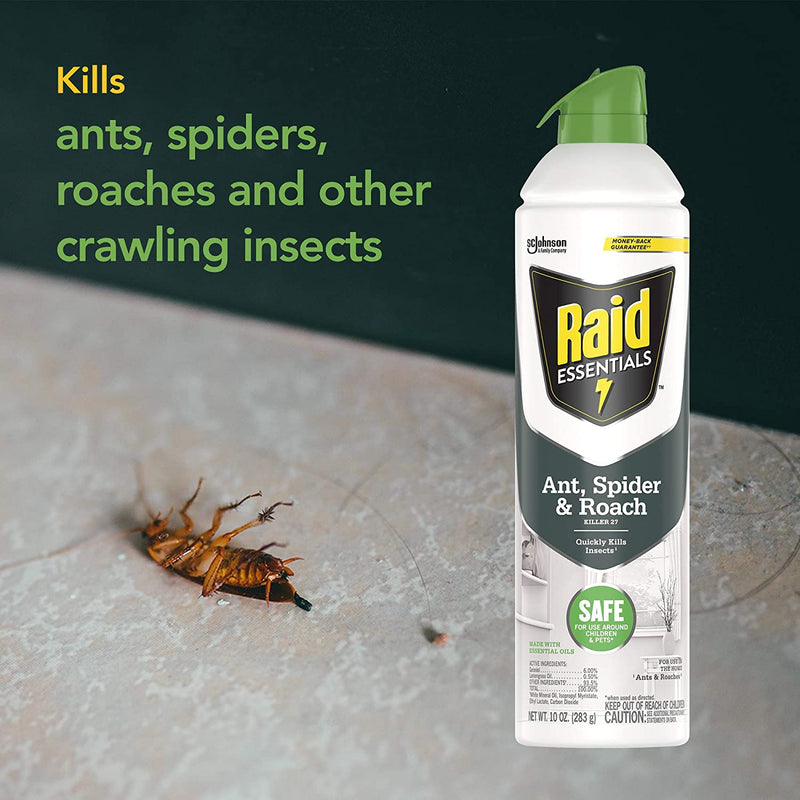 Raid Essentials Ant, Spider & Roach, 10 OZ - Trustables