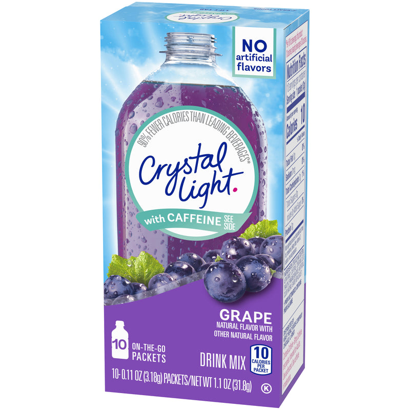 Crystal Light  On The Go Packets, Grape, 10 CT - Trustables