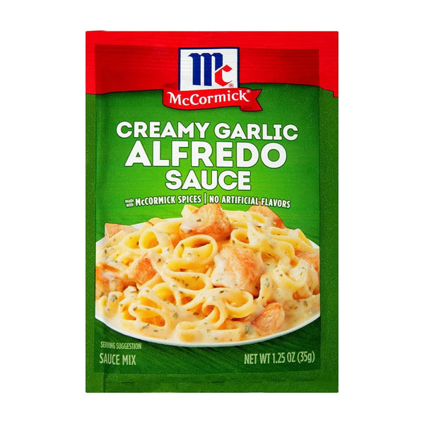 McCormick Alfredo Creamy Garlic Pasta Sauce, 1.25 OZ - Trustables