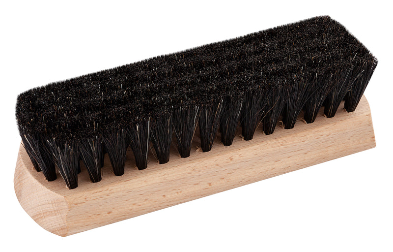 Shoeboy's Polishing Wood Brush, Dark - Made with Real Horsehair - Trustables