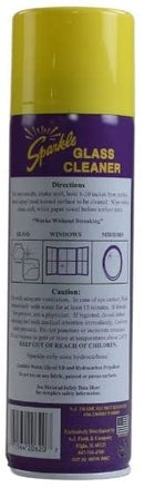 Sparkle Glass Cleaner, Original Purple, 20oz Aerosol Can, 20 OZ - Trustables