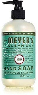 Mrs. Meyer's Hand Soap Variety Pack of 12.5 OZ Lemon Verbena Basil Lavender, 3 CT - Trustables