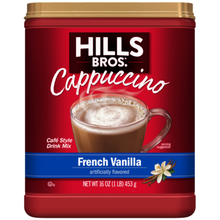 Hills Bros French Vanilla Cappuccino, 16oz Hills Bros French Vanilla Cappuccino