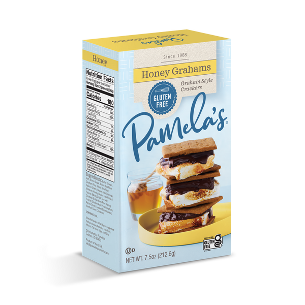 Pamela's Gluten Free Graham Crackers, Honey, 7.5 OZ